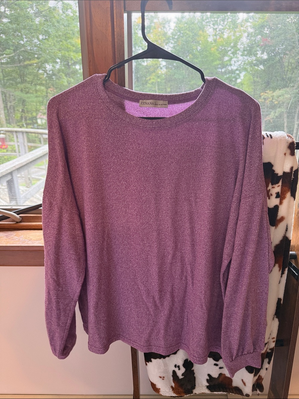 Zenana Dusty Plum Shirt & Pant Set